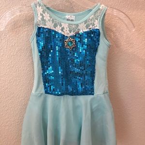 Frozen inspired ballet leotard